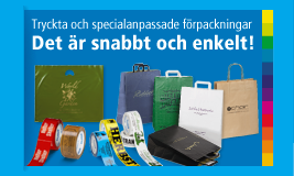 SPECIALTRYCKTA OCH MÅTTBESTÄLLDA PRODUKTER