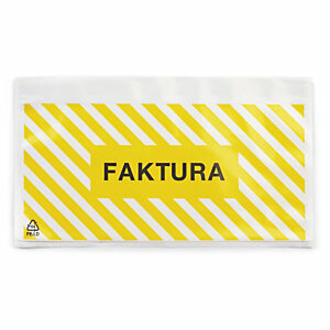 Packsedelskuvert med tryck - faktura