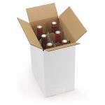 Standard flaskemballage med stående rumsindelning