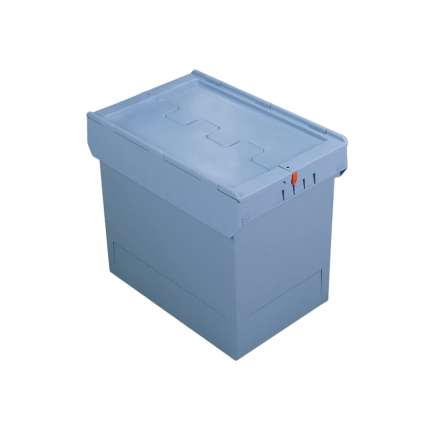 Ljusblå plastback med klafflock